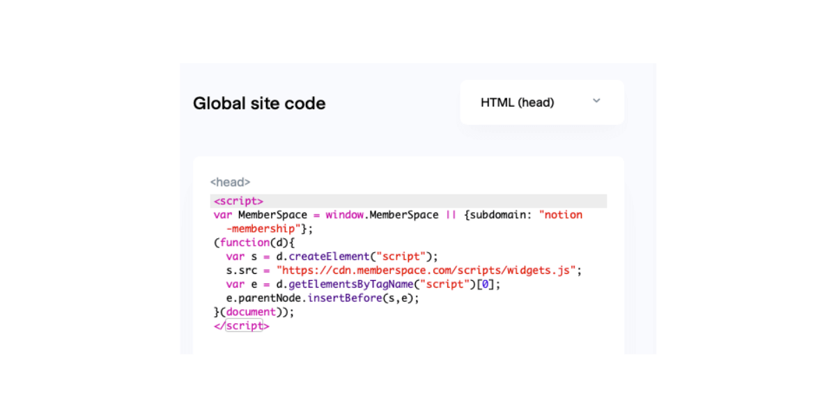 Paste MemberSpace Integration