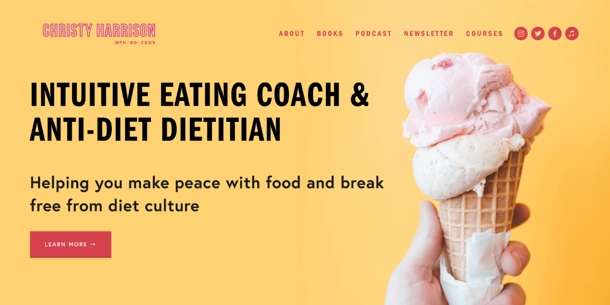 Christy Harrison - Newsletter examples